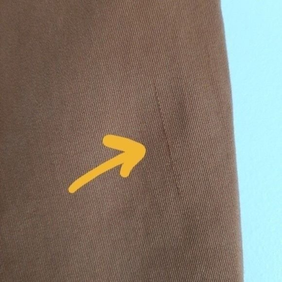 LAND'S END Classic Chino Crop Pants Tan Fit 2 Sz 18 Flawed - Picture 7 of 10